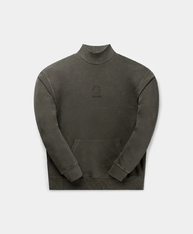 Men's Sweaters with Short SleevesObsidian Black Buffering Oversized Sweater
