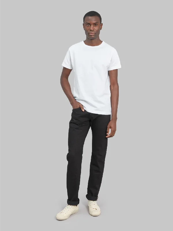Men's Jeans Made in USAONI Denim 642-13BK "Jet Black Denim" 13oz Relaxed Tapered Jeans