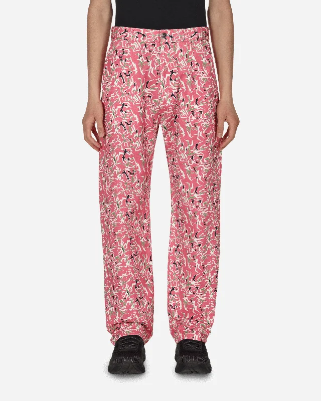 Men's Jeans for a Dressy OccasionWorkwear Floral Pants Pink