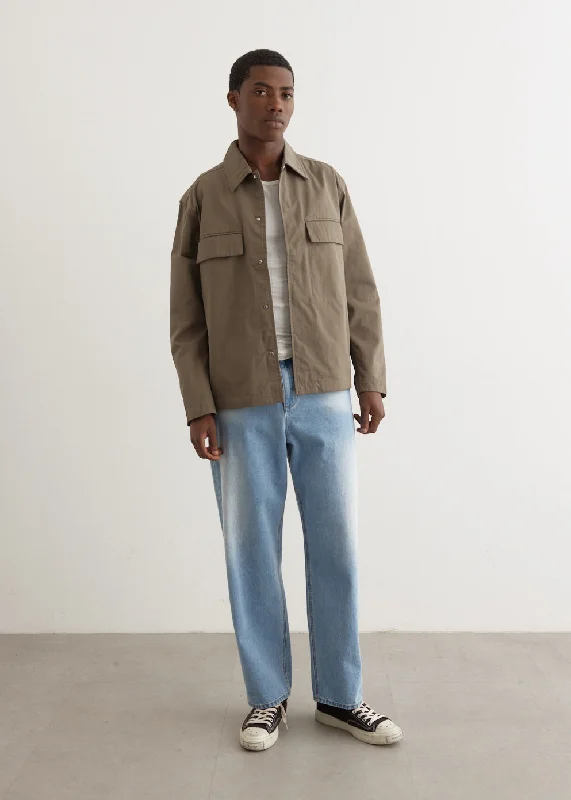 Men's Coats with Modern CutsPelle Fine Broken Twill Overshirt