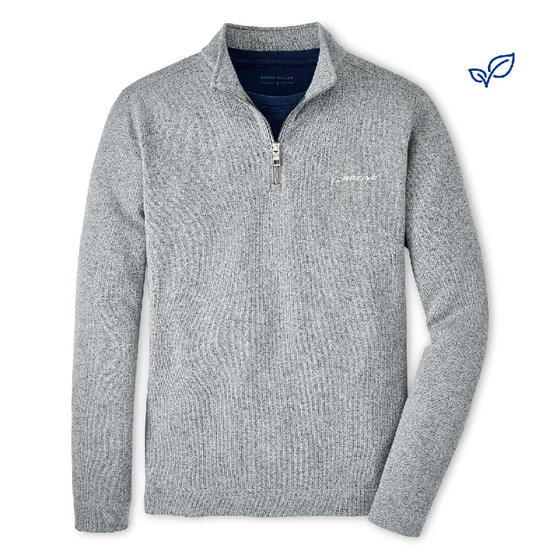 Durable Men's Acrylic SweatersPeter Millar Boeing Men’s Sweater Fleece Quarter-Zip