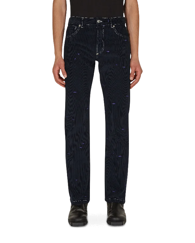 Men's Tapered JeansBoot Cut Pants Blue