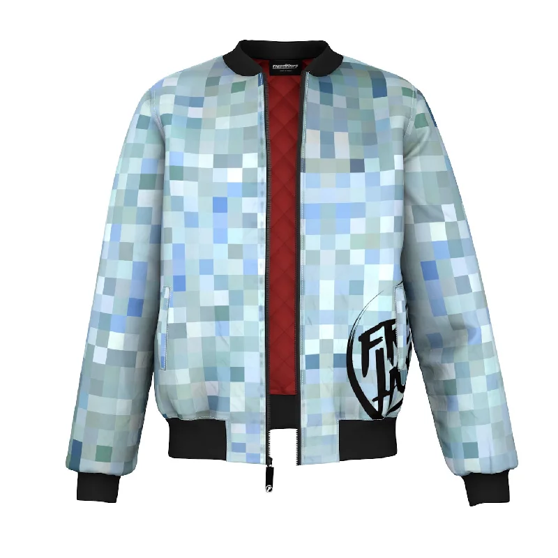 Waterproof Men's ParkasPixelated Artist Bomber Jacket