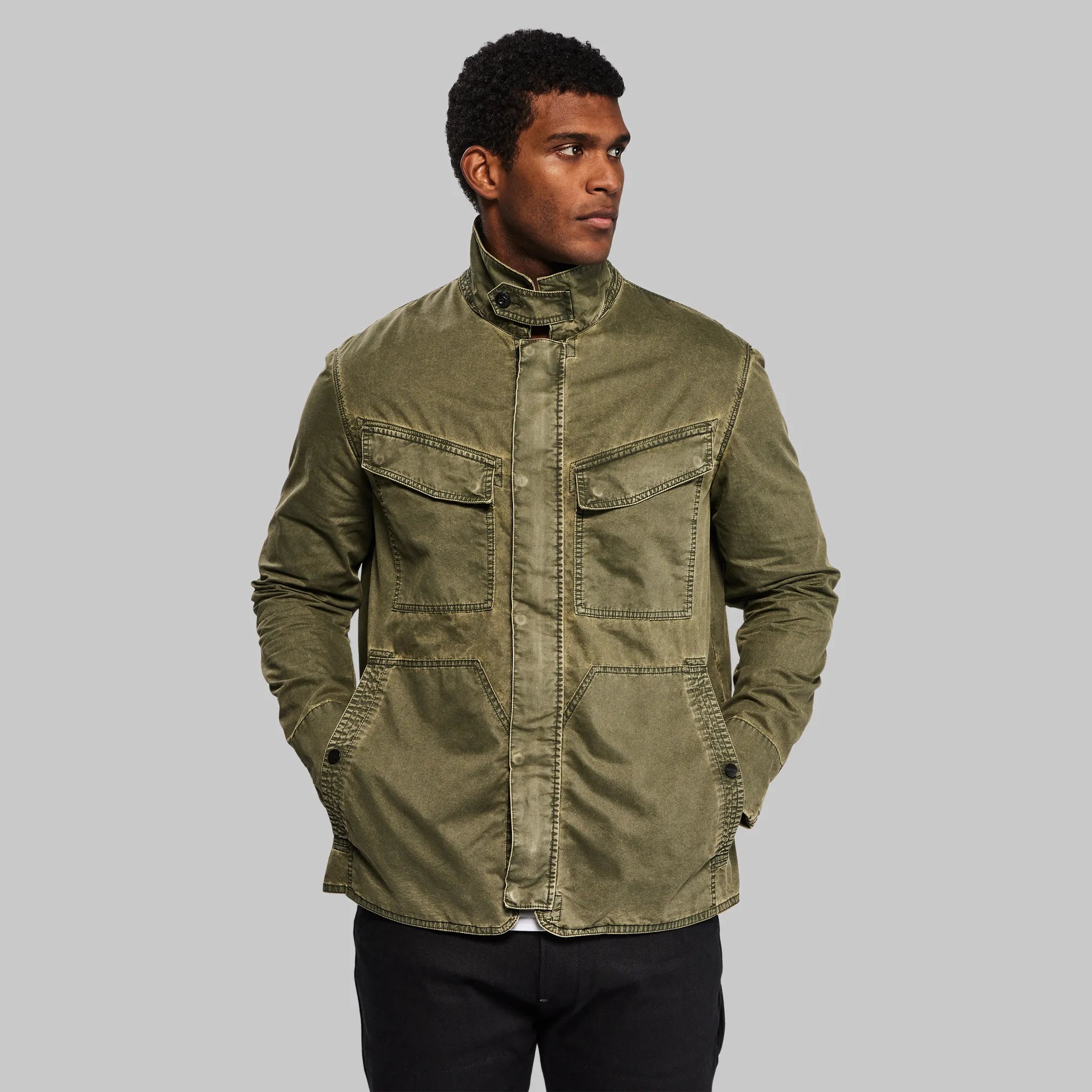 Men's Coats with Stretch FabricPlanet Earth Lightweight Field Jacket. Green edition