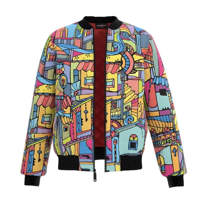 Men's Coats for Casual WearPorta Peach Bomber Jacket
