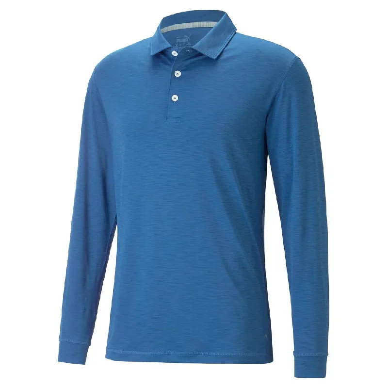 Men's Shirts with Mandarin CollarsPuma - Men's You-V Long Sleeve Polo (539106 04)