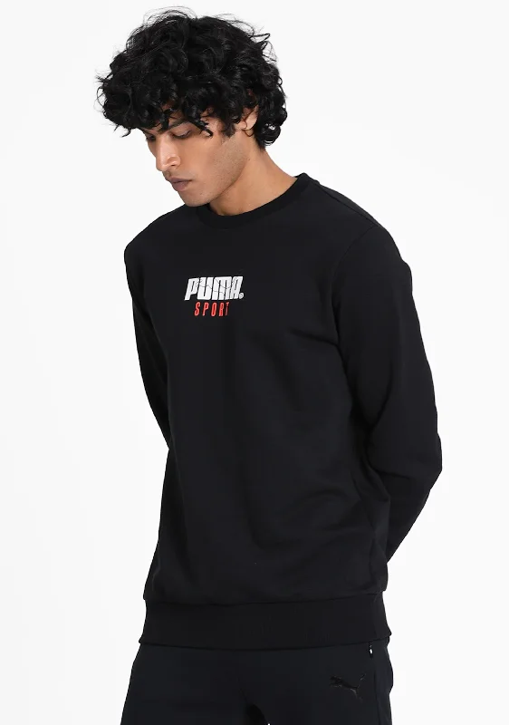 Cozy Men's Cable-Knit SweatersPuma Mens Sports Crew Sweater <br> 598134 01