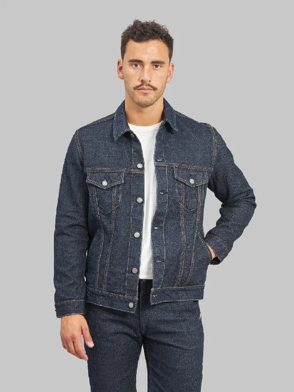 Men's Coats for Dressy OccasionsPure Blue Japan 6118-ID Sashiko Type III Jacket Double Indigo
