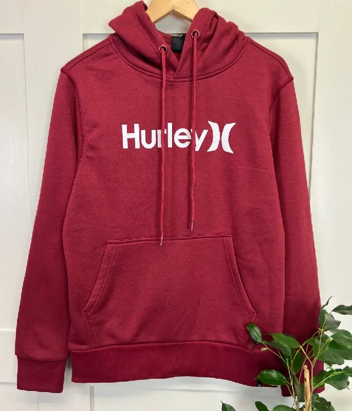 Men's Shirts with Logo EmbossmentsRed Hurley One & Only Hoodie