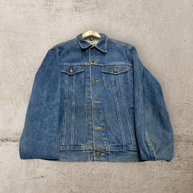 Men's Coats with Removable LiningsJA055 Vinatge LL.Bean Denim JACKET