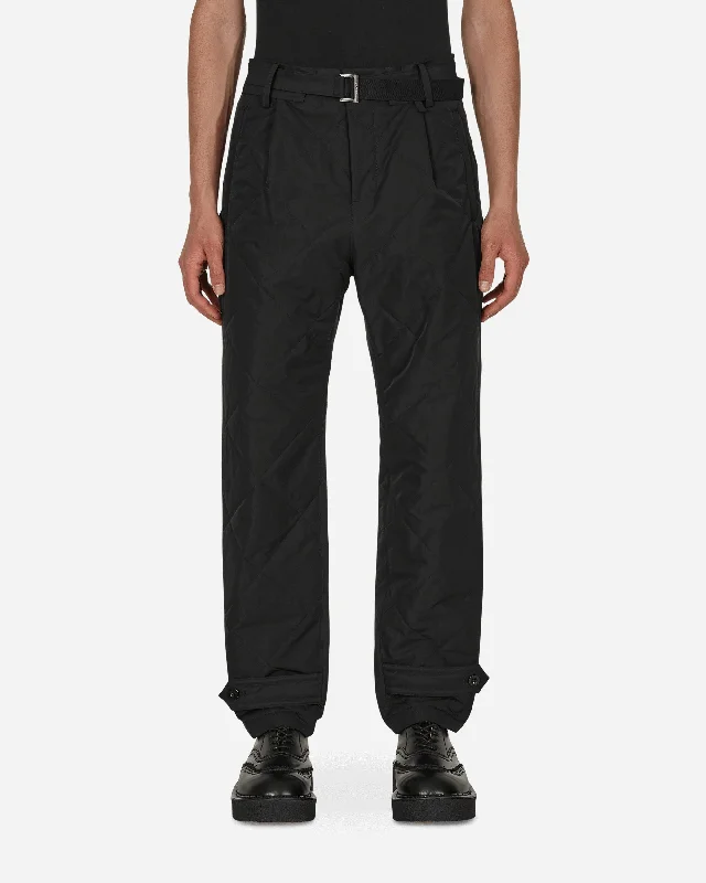 Unique Men's Jeans DesignsQuilted Pants Black