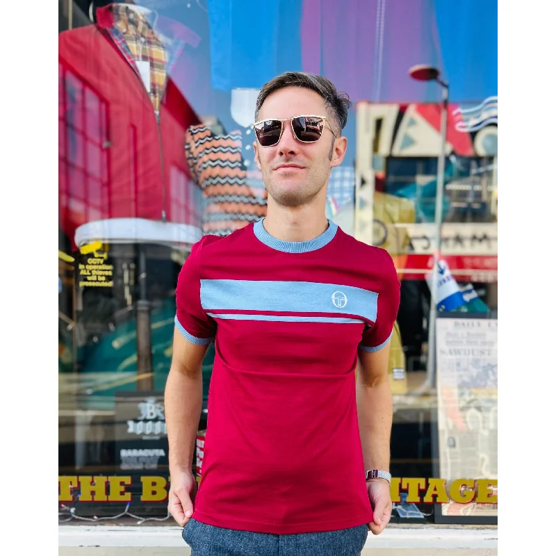 Men's Shirts for BoatingSergio Tacchini - Master 639 Tibetan Red / Mountain Spring - T-Shirt