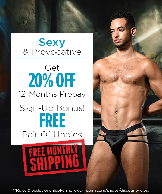 Sexy & Provocative Curated Underwear Club with FREE SHIPPING