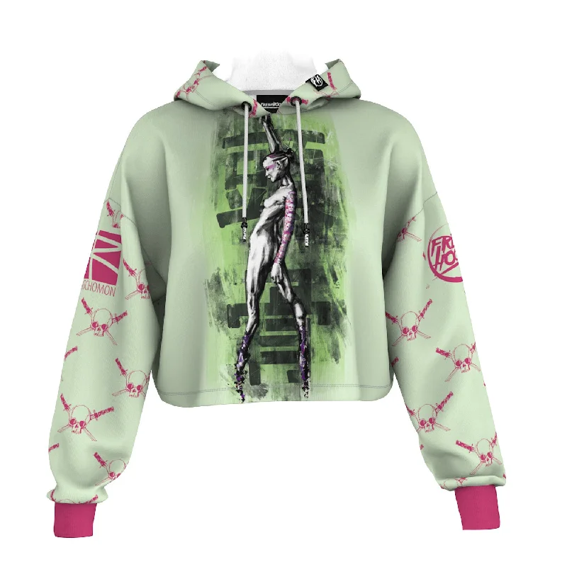 Men's Hoodies with Wind-Resistant FabricSkull Shadow Cropped Hoodie