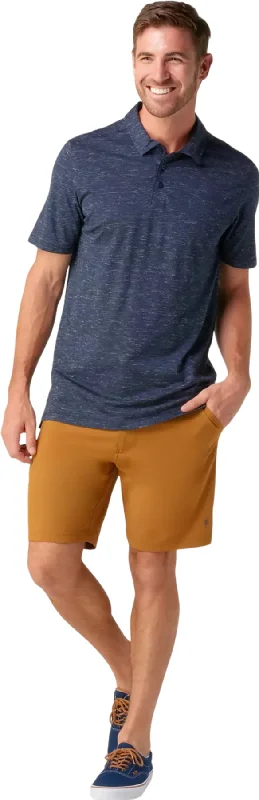 Elegant Men's Dress ShirtsMerino Hemp Blend Short Sleeve Polo T-shirt - Men's|-|Polo en mélange de mérinos et de chanvre - Homme