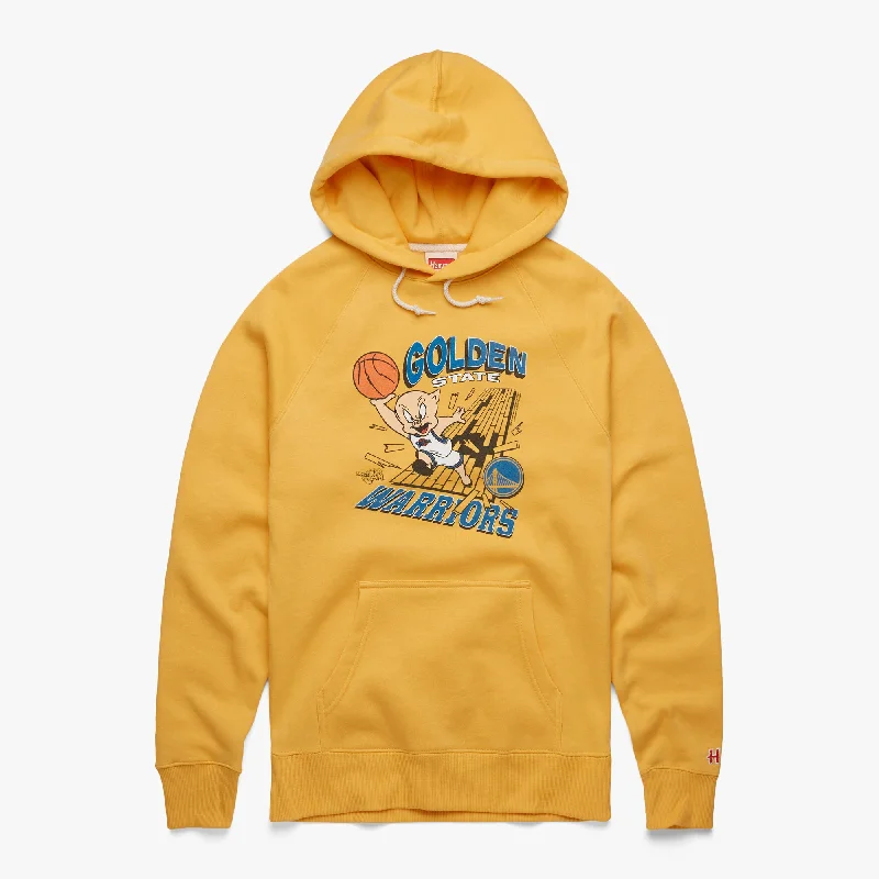 Men's Hoodies with Secret CompartmentsSpace Jam x Warriors Hoodie