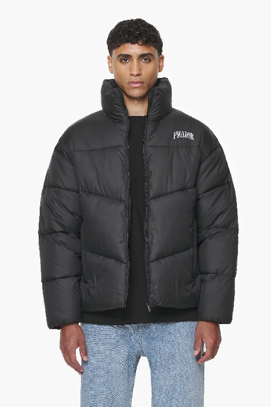 Men's Coats with Wind-Resistant FabricSpiller Puffer Jacket Black