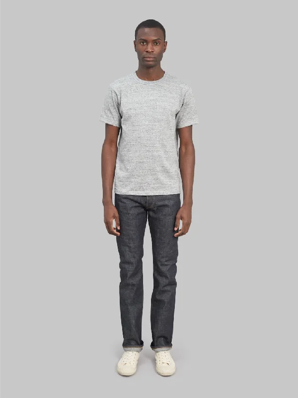 Men's Jeans with a Destroyed LookStevenson Overall Co. Big Sur 210 14oz Slim Tapered Jeans