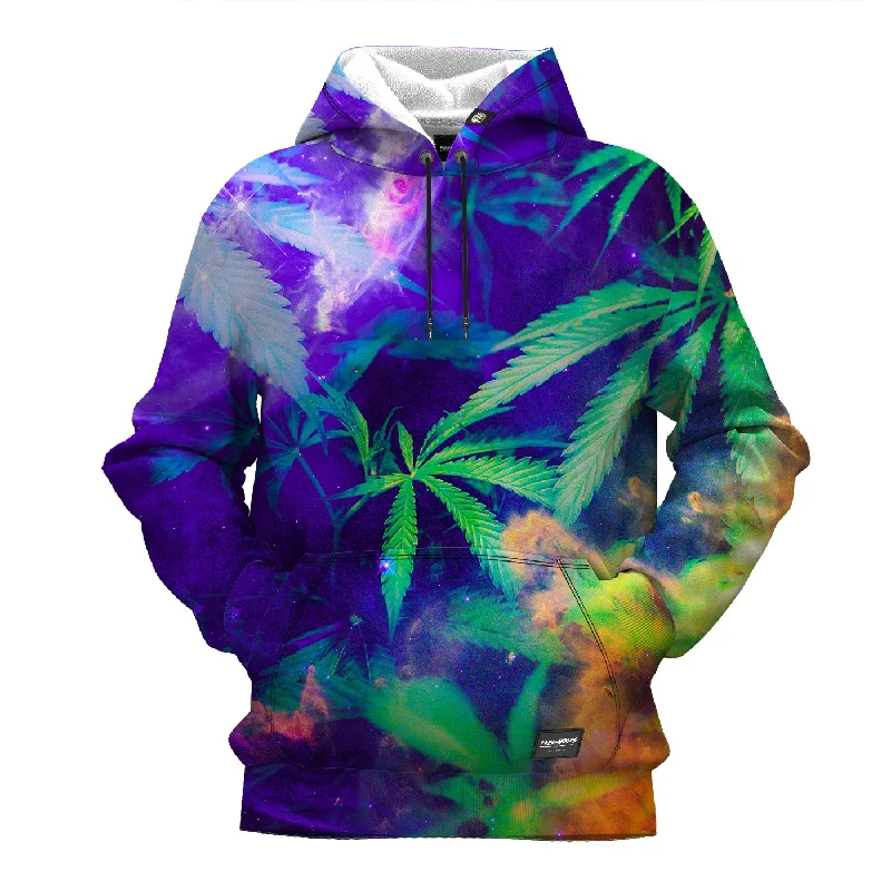 Men's Hoodies with High-Low HemlinesStoner Galaxy Hoodie
