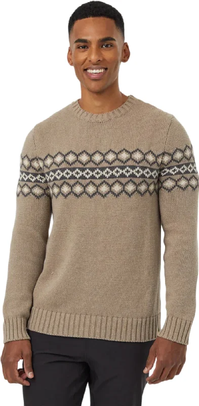 Men's Sweaters with Dropped ShouldersHighline Intarsia Crew Neck Sweater - Men's|-|Chandail à col rond Highline Intarsia - Homme