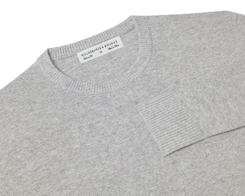 Men's Sweaters with Thumbholes in SleevesThe Sargent Sweater: Heathered Gray