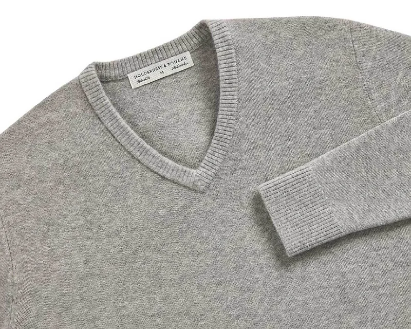 Men's Sweaters with Button CuffsThe Stableford Sweater: Heathered Gray