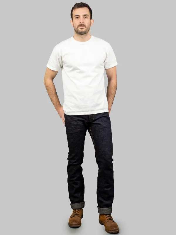 Men's Ripped JeansThe Strike Gold 5105 15oz Slub Grey Weft Slim Straight Jeans