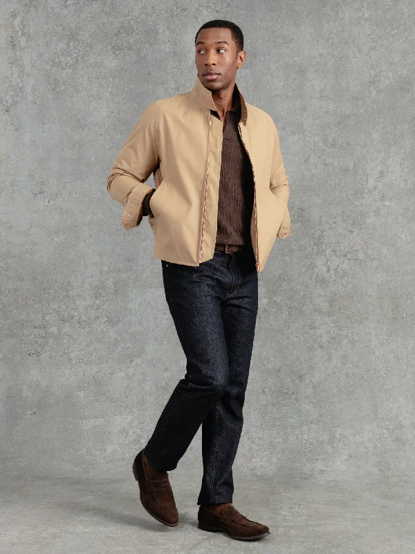 Durable Men's Car CoatsThe Ventile® Harrington - Caramel