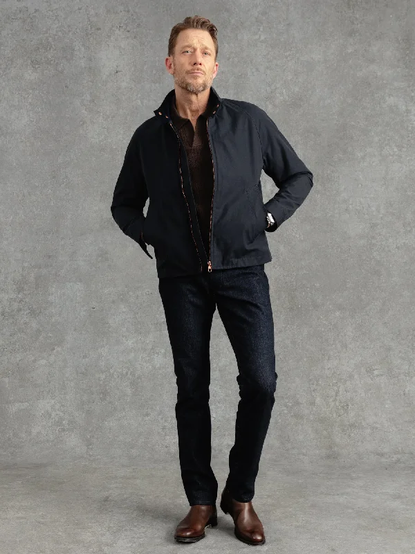 Men's Coats for Skinny MenThe Ventile® Harrington - Midnight Navy