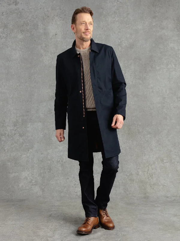 Unique Men's Flight JacketsThe Ventile® Mac - Midnight Navy