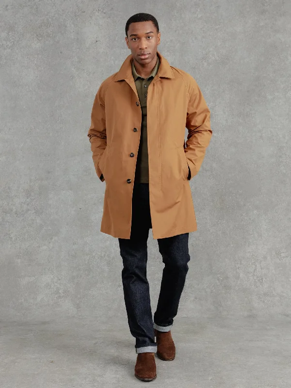 Men's Coats with Vintage StyleThe Ventile® Raglan Raincoat - Cinnamon
