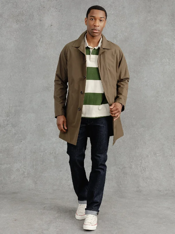 Affordable Men's Winter CoatsThe Ventile® Raglan Raincoat - Leather