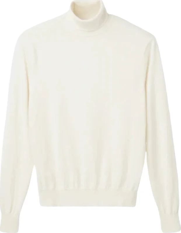 Men's Sweaters with Button CuffsStretch Merino Turtleneck Sweater - Men's|-|Chandail à col roulé en mérinos extensible - Homme