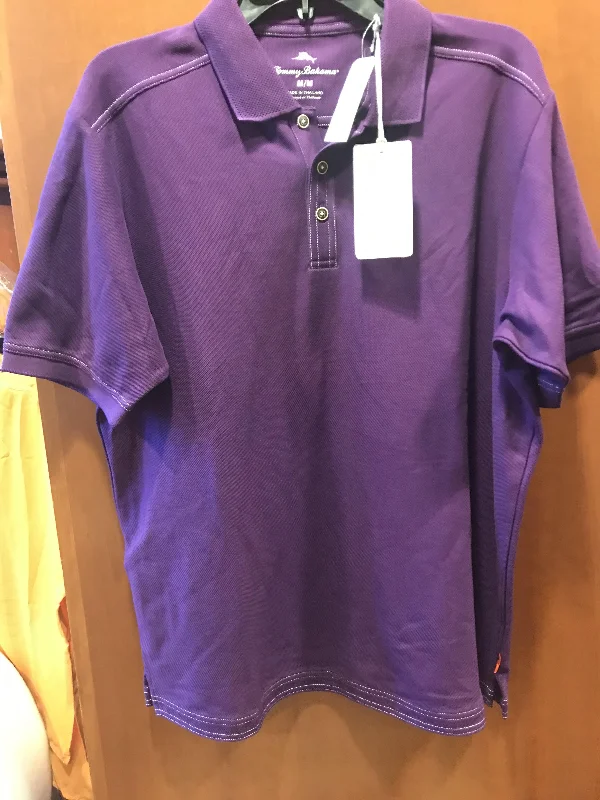 Men's Shirts with Elastic WaistbandsTommy Bahama Purple Polo