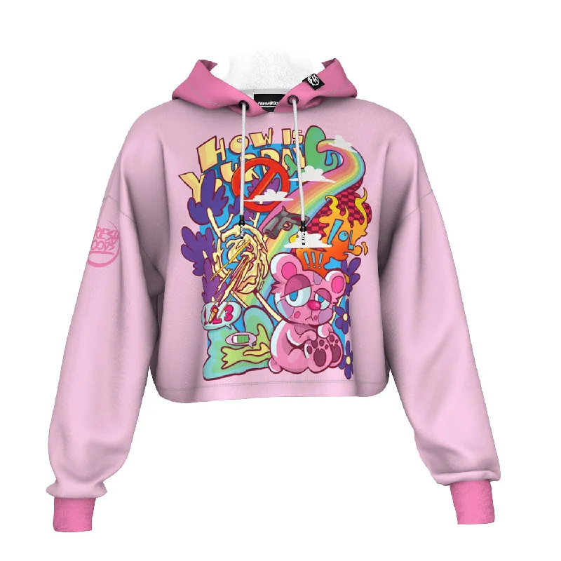 Men's Hoodies for Mild WeatherTrippy Days Cropped Hoodie