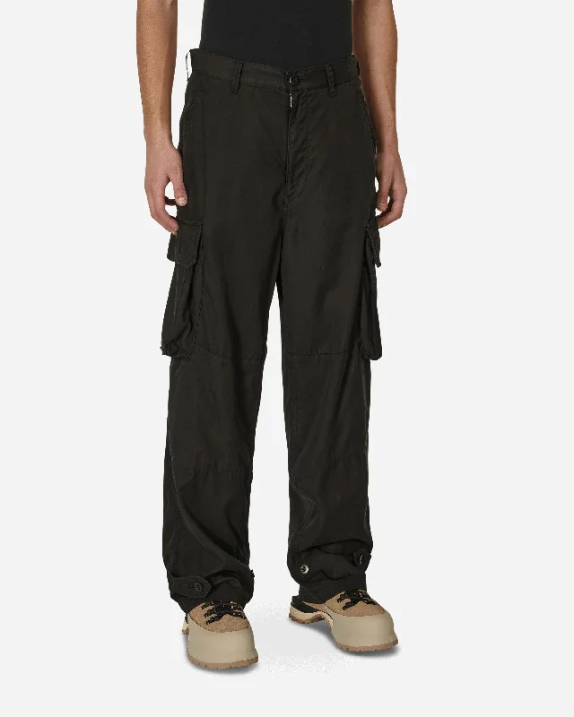 Men's Jeans with Embroidered LogosCargo Pants Black