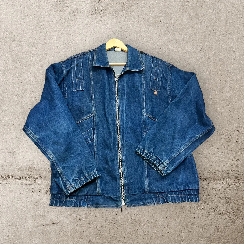 Men's Coats without LiningJA038 Vintage Denim Jacket L