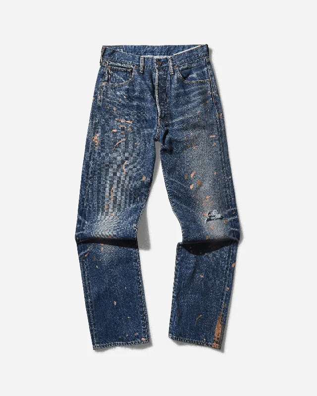 Unique Men's Jeans DesignsMen's Social Sculpture 01 Damaged-41 Jeans Blue