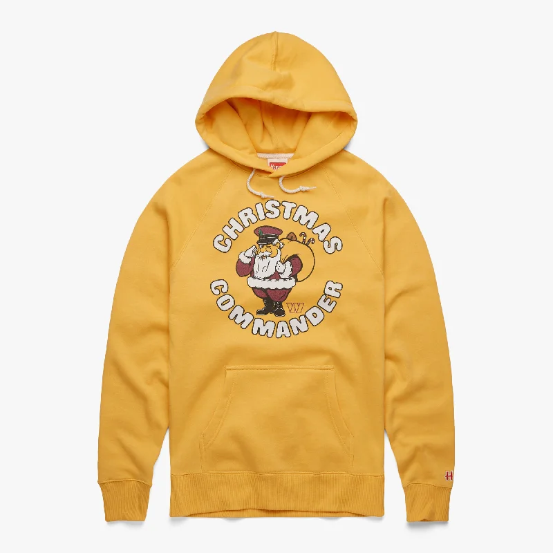 Men's Hoodies with High-Low HemlinesWashington Commanders Christmas Hoodie