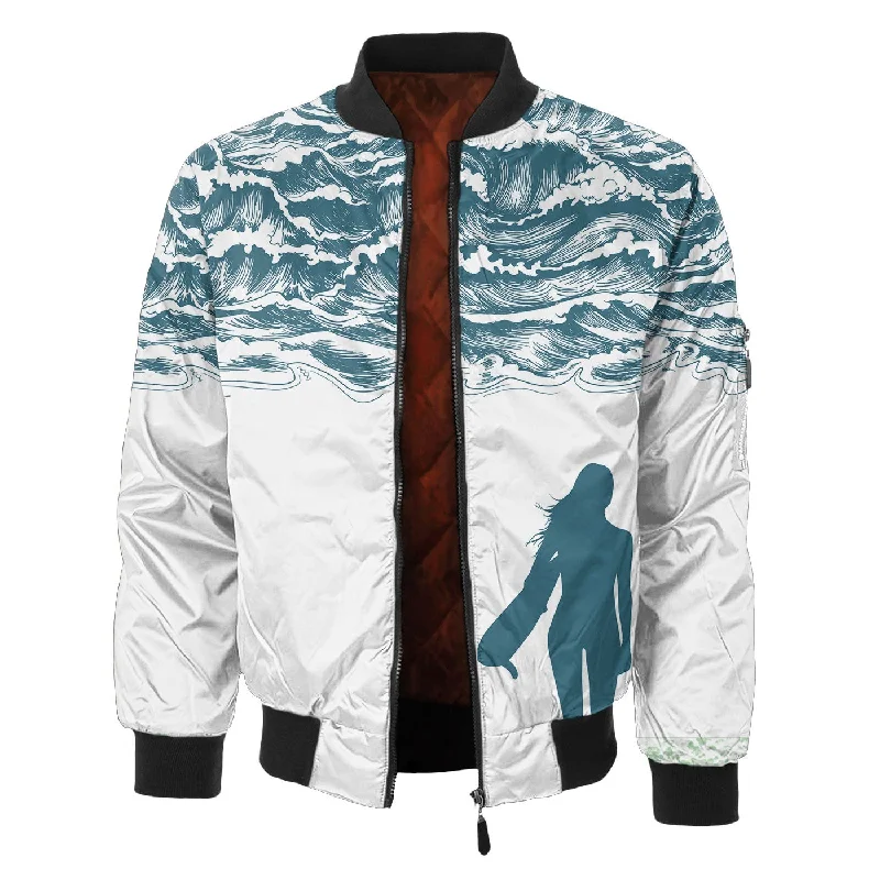Men's Coats for Snowy WeatherWaves Bomber Jacket