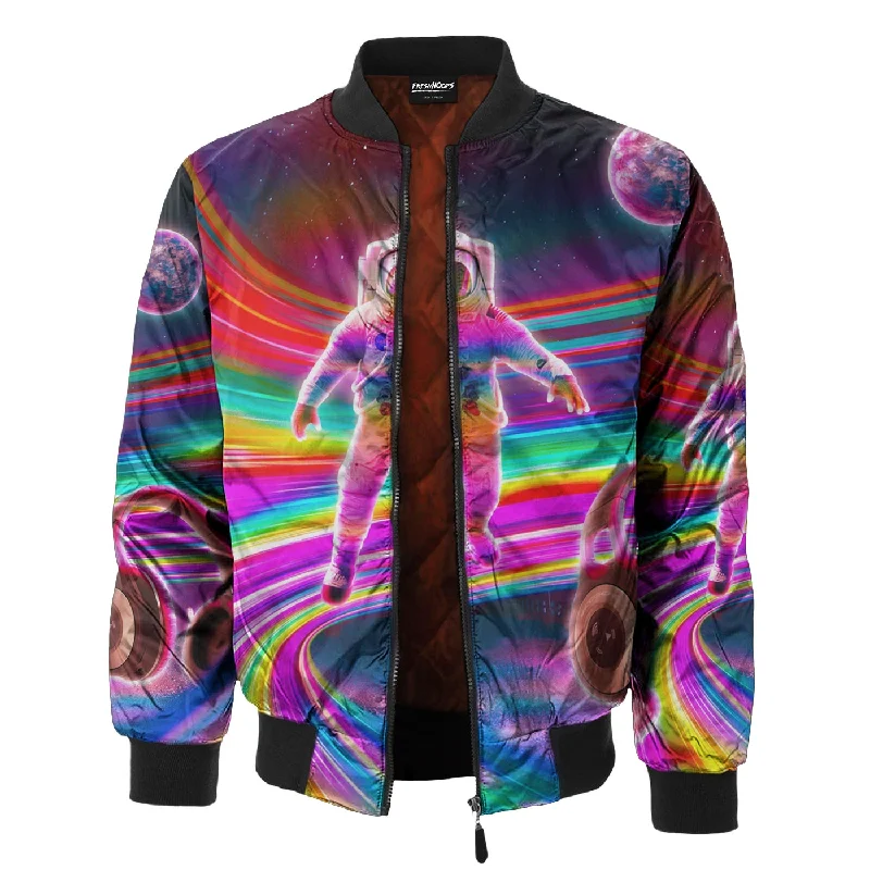 Men's Coats with ZippersWavey Bomber Jacket