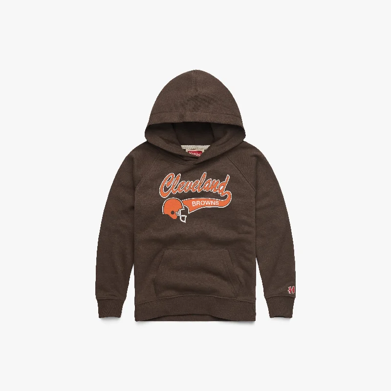 Men's Hoodies with Lined HoodsYouth Script Cleveland Browns Hoodie
