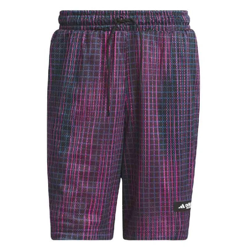 Men's Coats with Snap Buttonsadidas - Men's Legends Metaverse Printed 7 Inch Basketball Shorts (IL2322-7IN)