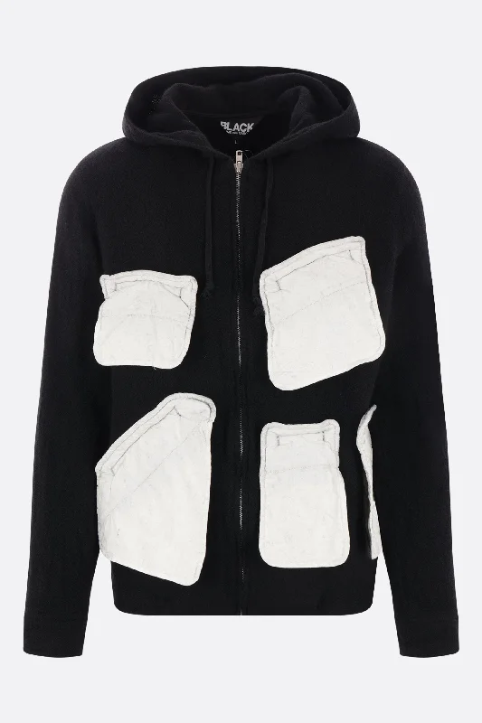 Men's Coats for All Seasonsfelt full-zip jacket with reverse pockets