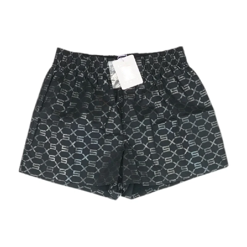Men's Pants with Stretchable Fabric for FlexibilityBlack Graphic Active Shorts