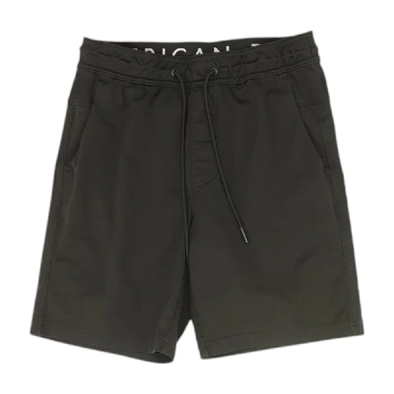Men's Pants with Antimicrobial TreatmentBlack Solid Active Shorts