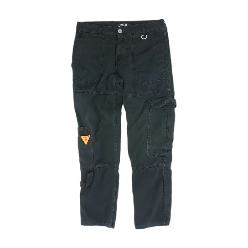 Men's Party Pants for a Fun Night OutBlack Solid Cargo Pants