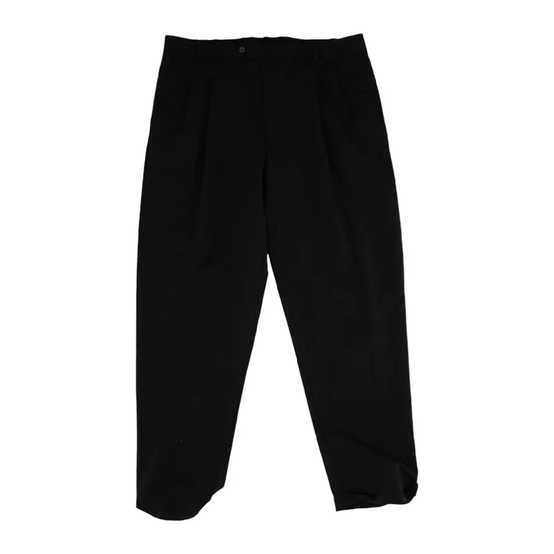 Men's Pants with Deep PocketsBlack Solid Chino Pants