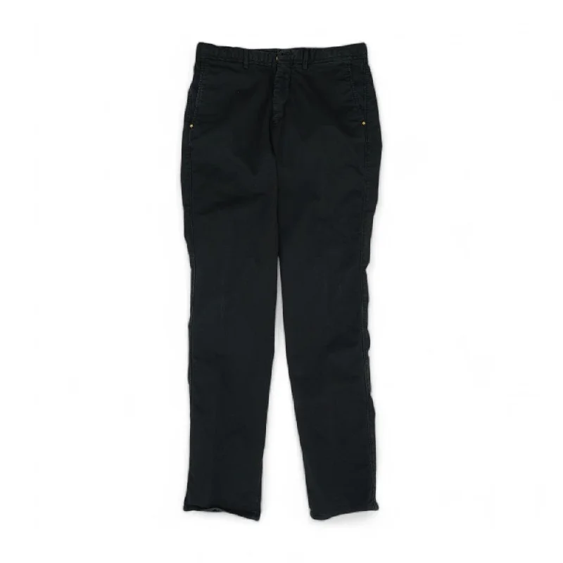 Men's Tailored Pants for a Sharp AppearanceBlack Solid Chino Pants