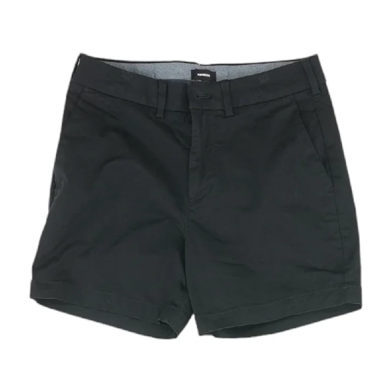 Men's Board Shorts for SurfingBlack Solid Chino Shorts
